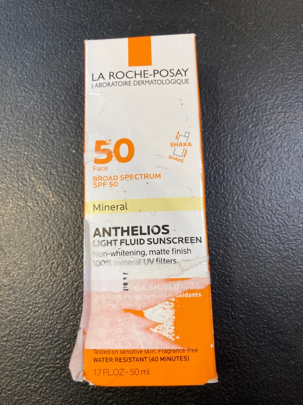 Photo 1 of La Roche-Posay Anthelios Mineral Ultra-Light Face Sunscreen SPF 50, Zinc Oxide Sunscreen for Face, 100% Mineral Sunblock, Oil Free for Sensitive Skin, Daily Sun Protection
