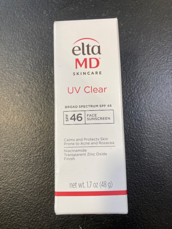 Photo 1 of EltaMD UV Clear Face Sunscreen SPF 46, Oil Free for Face with Zinc Oxide, Dermatologist Recommended Sunscreen Lotion, For Acne-Prone Sensitive Skin, 1.7 oz Pump