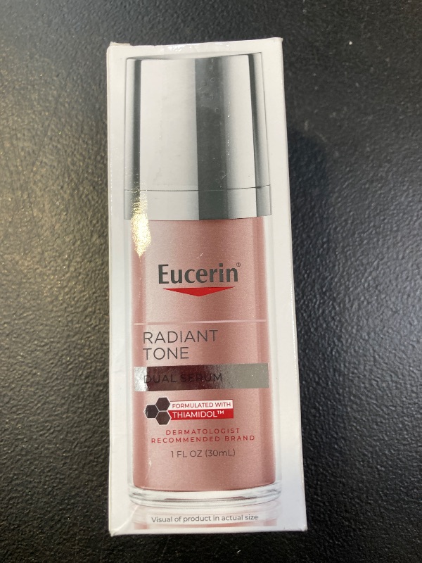 Photo 1 of Eucerin Radiant Tone Dual Serum Dark Spot Corrector, Dark Spot Serum with Thiamidol and Hyaluronic Acid, Helps Visibly Reduce the Look of Persistent Dark Spots, 1 Fl Oz Bottle