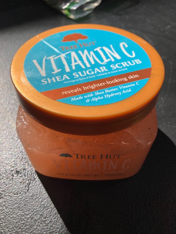 Photo 1 of Tree Hut Vitamin C Shea Sugar Scrub, 18 oz, Ultra Hydrating and Exfoliating Scrub for Nourishing Essential Body Care