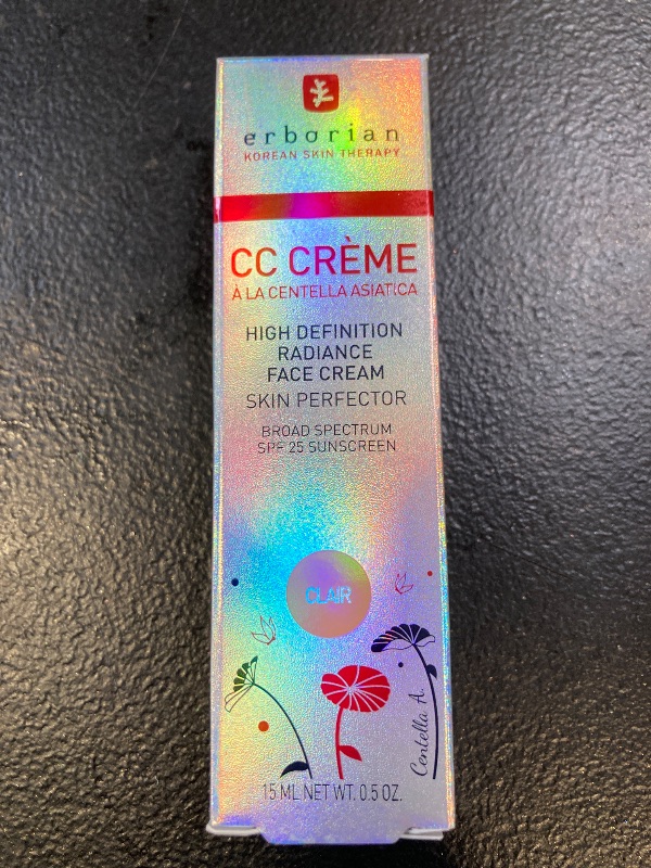 Photo 1 of Erborian Color Correcting CC Cream with Centella Asiatica, Fair (Clair) - Light Multi-Purpose Facial Concealer with Illuminating Finish Soothes & Hydrates - SPF Korean Skincare Skin Perfector - 0.5 Oz