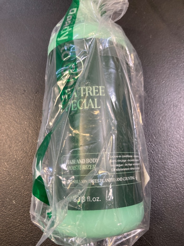 Photo 1 of Tea Tree Hair and Body Moisturizer Leave-In Conditioner, Body Lotion, After-Shave Cream, For All Hair + Skin Types, 33.8 fl. oz.
