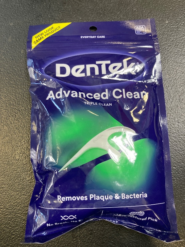 Photo 1 of DenTek Extra Strong Triple Clean Floss Picks, Mouthwash Blast 90 ea