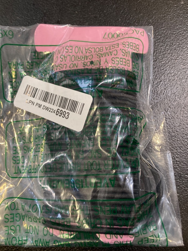 Photo 1 of Amazon Basics Pony Tail Hair Ties - Black 4 MM Elastics for All Types, 32 Count