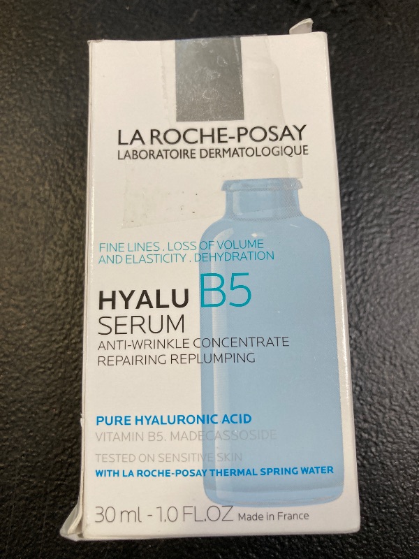 Photo 1 of La Roche-Posay Hyalu B5 Pure Hyaluronic Acid Serum for Face, Vitamin B5 + Hyaluronic Acid + Madecassoside, Hydrating Serum Visibly Plumps Skin, Sensitive Skin Safe, Anti Aging, Oil-Free
