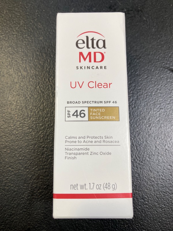 Photo 1 of EltaMD UV Clear Tinted Sunscreen for Face, SPF 46 with Zinc Oxide, Oil-Free, Dermatologist Recommended, For Acne-Prone Sensitive Skin, 1.7 oz