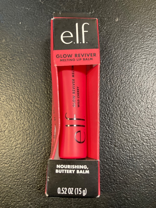Photo 1 of e.l.f. Glow Reviver Melting Lip Balm, Hydrating Tinted Lip Balm For A Glossy Finish & Soft, Supple Lips, Vegan & Cruelty-Free, Wild Cherry