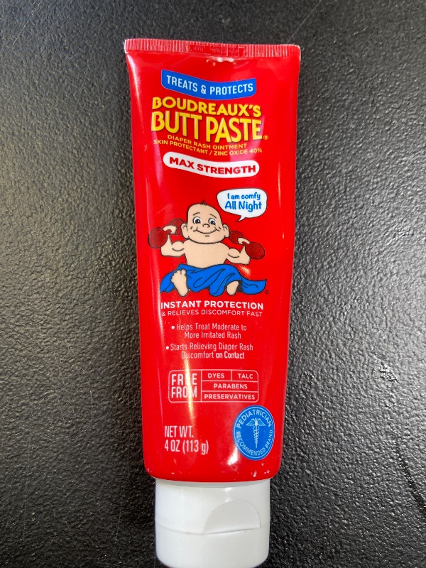 Photo 1 of Boudreaux's Maximum Strength Diaper Rash Cream Butt Paste 4oz