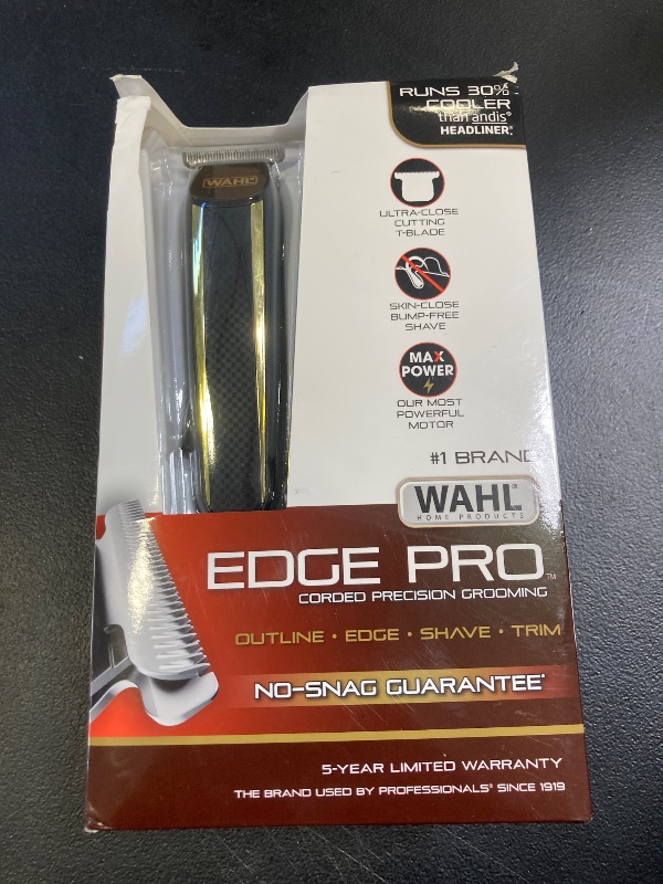 Photo 1 of Wahl Edge Pro Bump Free Corded Beard Trimmer for Men Touch Up Trimmer & Grooming Detailer Kit – Perfect for Edging Beards, Mustaches, Hair, & Stubble, – Model 9686-300