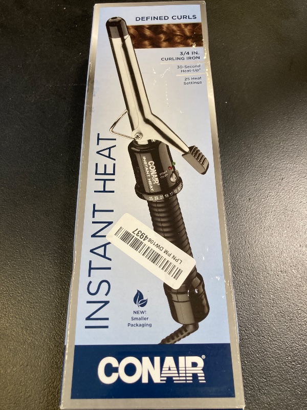Photo 1 of Conair Instant Heat 3/4-Inch Curling Iron, ¾-inch barrel produces tight curls – for use on short to medium hair