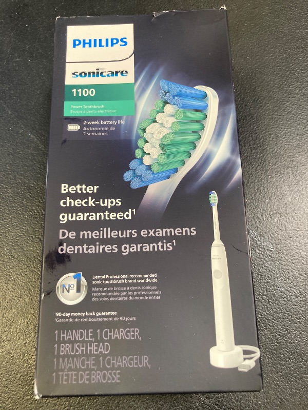 Photo 1 of PHILIPS Sonicare 1100 Power Toothbrush, Rechargeable Electric Toothbrush, White Grey HX3641/02