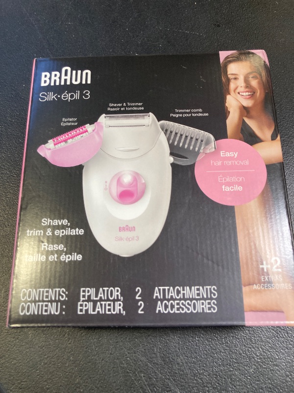 Photo 1 of Braun Epilator Silk-epil 3 3-270, Hair Removal Device, Epilator for Women, Shaver & Trimmer, Hair Removal