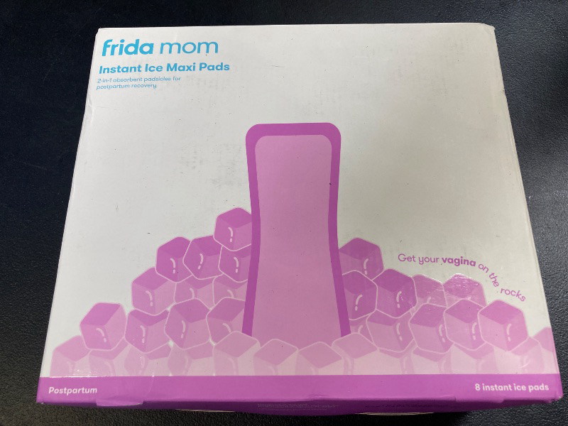 Photo 1 of Frida Mom 2-in-1 Postpartum Pads, Absorbent Perineal Ice Maxi Pads, Instant Cold Therapy Packs and Maternity Pad in One