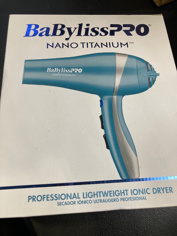 Photo 1 of BaBylissPRO Hair Dryer, Nano Titanium 2000-Watt Blow Dryer, Hair Styling Tools & Appliances, BNT5548