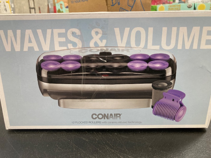 Photo 1 of Conair Hot Rollers Hair Curlers for Long, Medium and All Hair | Heated Rollers with Roller Clips Included | 1 1/2-inch and 1 3/4 inch Rollers | Amazon Exclusive