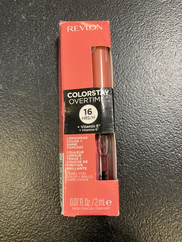 Photo 1 of Revlon Liquid Lipstick with Clear Lip Gloss, Color Stay Overtime Lip color, Dual Ended with Vitamin E, 510 Boundless Nude, 0.07 Fl Oz