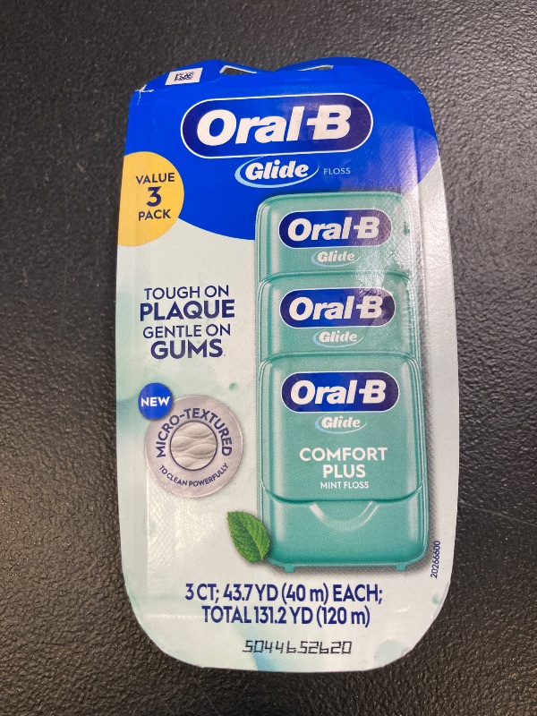 Photo 1 of Oral-B Glide Pro-Health Comfort Plus Floss, Mint, 3 Ct