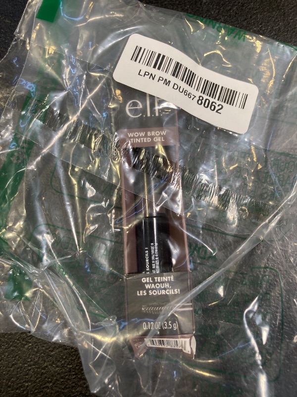 Photo 1 of e.l.f., Wow Brow Gel, Volumizing, Buildable, Wax-Gel Hybrid, Creates Full, Voluminous-Looking Brows, Locks Brow Hairs In Place, Neutral Brown, Fiber-Infused, 0.12 Oz