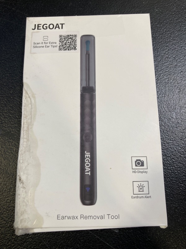 Photo 1 of JEGOAT Ear Wax Removal, Ear Wax Removal Tool with 1296P HD Camera and 6 LED Lights, Ear Cleaner with 10 Ear Pick, Upgrade Ear Wax Removal Tool for iOS and Android (Black)