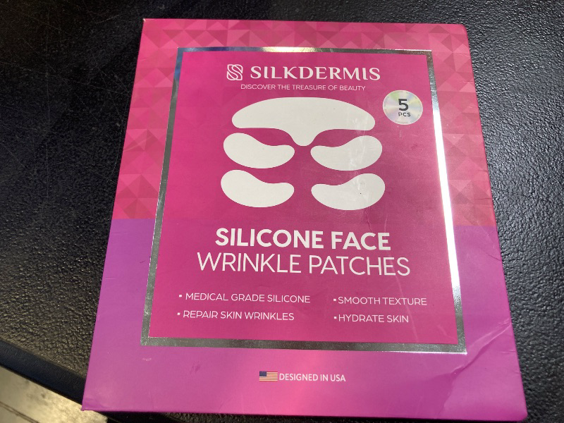 Photo 1 of SILKDERMIS New Silicone Face Patches-Forehead Wrinkle Patches, Reusable Under Eye and Smile Line Patches 5pcs