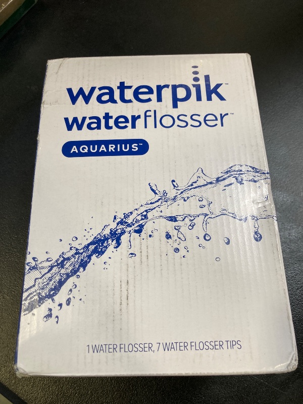 Photo 1 of Waterpik Aquarius Water Flosser For Teeth Cleaning, Gums, Braces, Dental Care, Electric Power With 10 Settings, 7 Tips For Multiple Users And Needs, ADA Accepted, White WP-660, Packaging May Vary