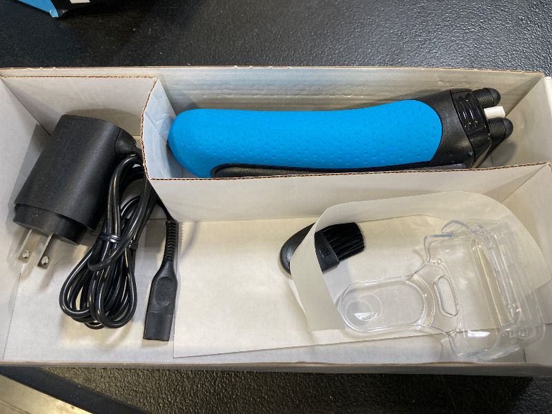 Photo 1 of Braun Electric Series 3 Razor with Precision Trimmer, Rechargeable, Wet & Dry Foil Shaver for Men, Blue/Black, 4 Piece