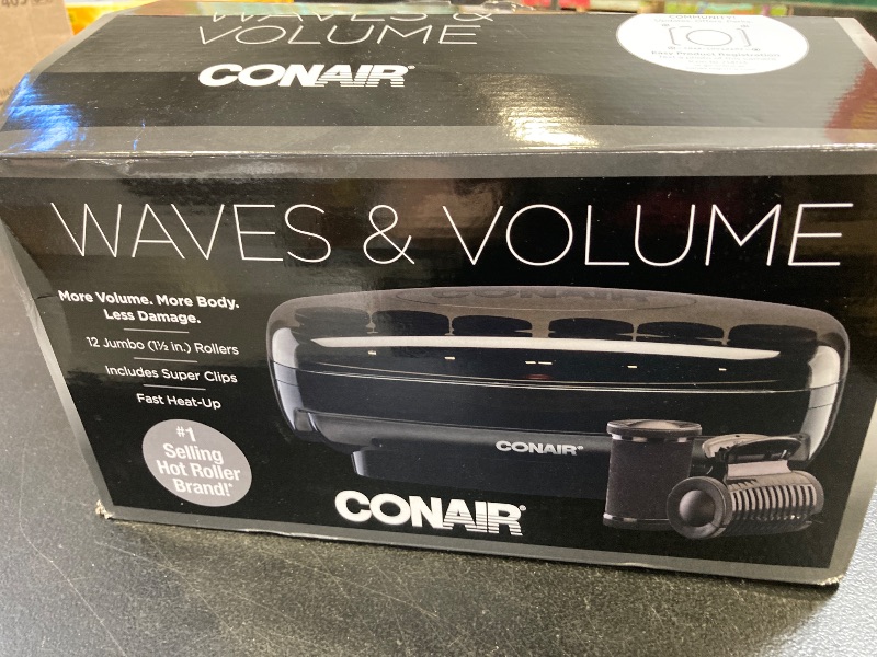 Photo 1 of Conair Hot Rollers Hair Curlers for Long, Medium and All Hair | Heated Rollers with Hair Roller Clips Included | 1 1/2-inch Rollers | Amazon Exclusive