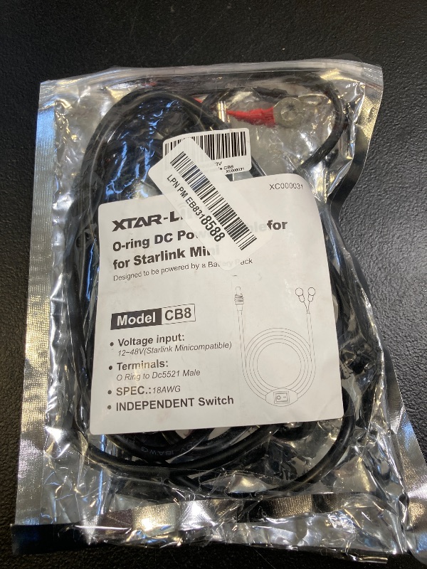 Photo 1 of Starlink Mini O-Ring DC Charging Cable,3M/10FT Starlink Mini Power Cable with Switch (CB8)