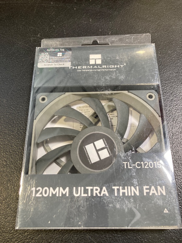 Photo 1 of Thermalright TL-C12015 120mm Slim Fan, PWM Control, 1500RPM, Balance Performance Slim Fan for Small Form Factor case,15mm Chassis Fan