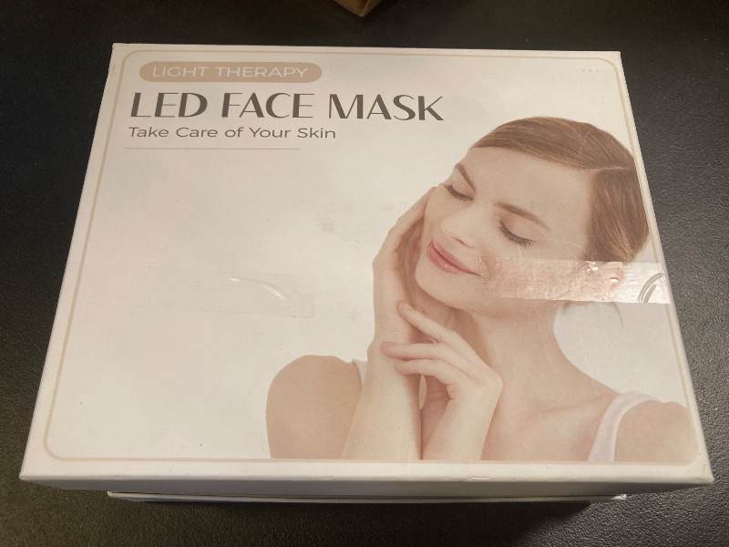 Photo 1 of EVFOFO Led Face Mask Light Therapy, White