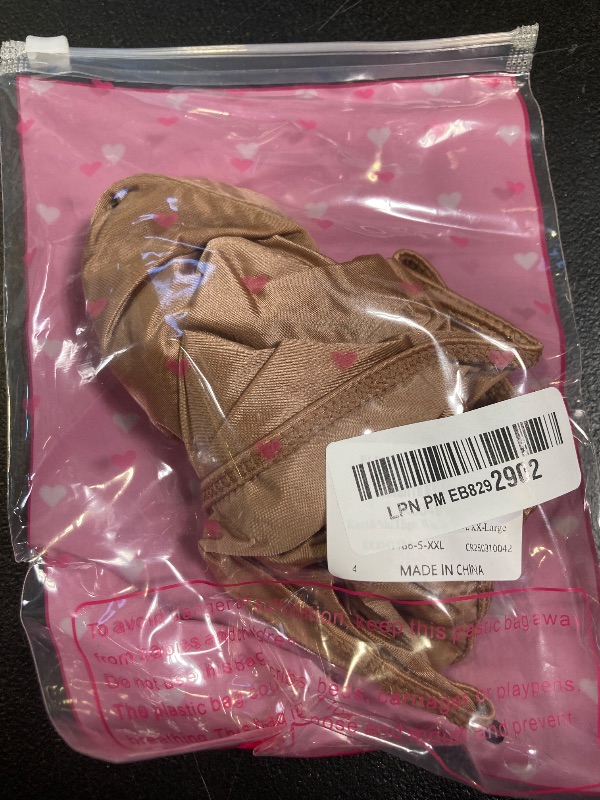 Photo 1 of Kaei & Shi High Waisted Rave Bottom, High Cut Brazilian Cheeky Panties, Tummy Control Underwear Festival Shorts Brown XX-Large