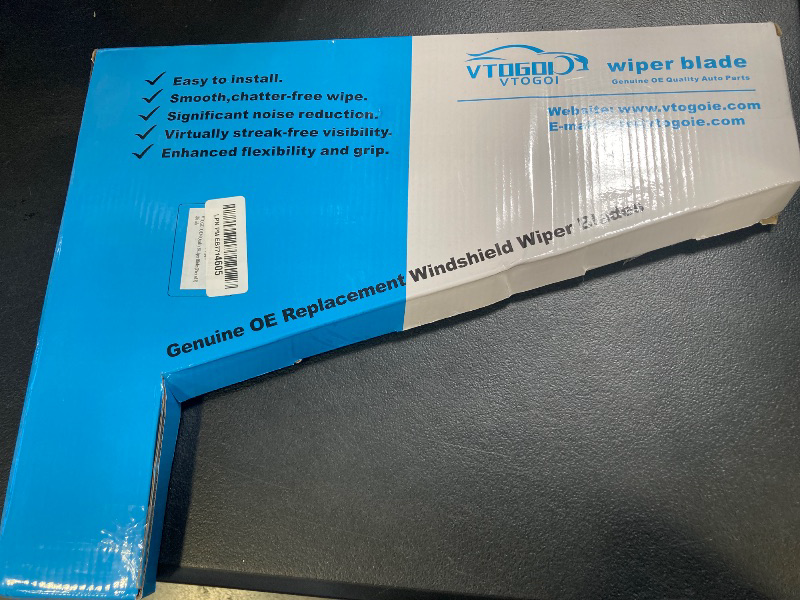 Photo 1 of VTOGOI OEM Quality 28''+14'' Premium All-Season Auto Windshield Natural Rubber J-Hook Wiper Blades(Pack of 2)