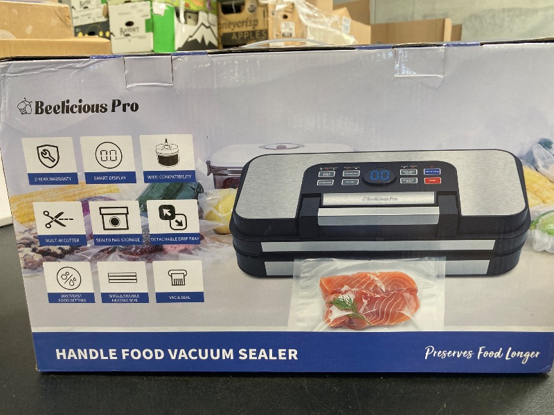 Photo 1 of 95Kpa Powerful Precision Pro Vacuum Sealer, with 10-in-1 Functions, Easy-Lock Handle, Double Heat Seal & Double Pump, Vacuum Sealer Machine for Food with Bags Storage, Built-in Cutter, Stainless Steel