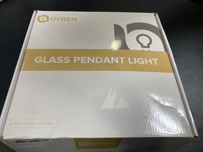 Photo 1 of Oyisen Hanging Lamp Plug in, Golden Adjustable Light Cord Plug in Pendant Light 9.8 Inch Glass Lampshade Hanging Ceiling Light Kitchen Island Pendant Lights for Bedroom with Light Bulb