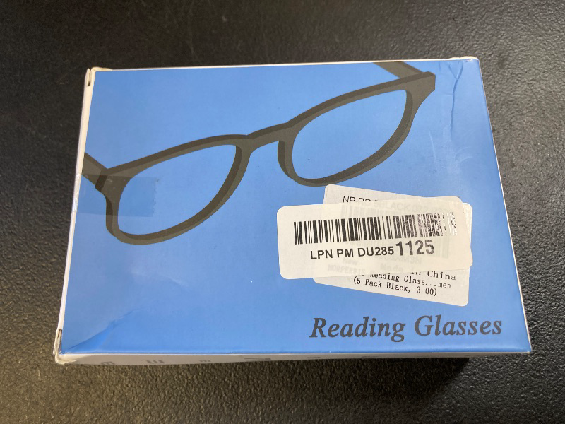Photo 1 of NORPERWIS Reading Glasses 5 Pairs Quality Readers Spring Hinge Glasses for Reading for Men and Women (5 Pack Black, 3.00)