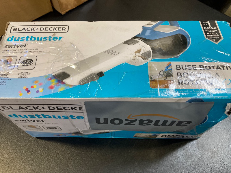 Photo 1 of BLACK+DECKER Dust buster Advanced Clean Cordless Handheld Vacuum, Compact Home and Car Vacuum with Crevice Tool (CHV1410L)