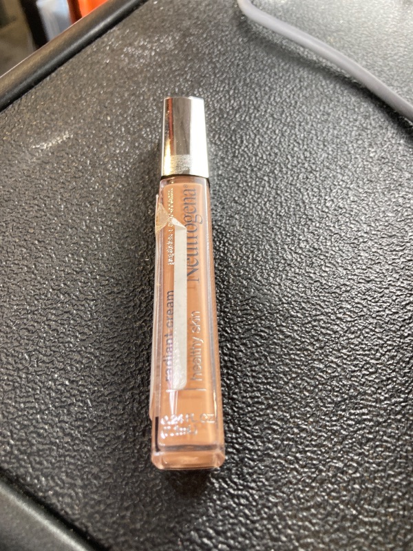 Photo 1 of Neutrogena Healthy Skin Radiant Brightening Cream with Peptides & Vitamin E Antioxidant, Lightweight Perfecting Concealer Cream, Non-Comedogenic, Almond Medium 02 with warm undertones, 0.24 oz