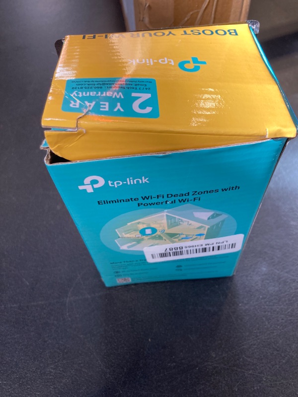 Photo 1 of TP-Link WiFi Extender with Ethernet Port, Dual Band 5GHz/2.4GHz , Up to 44% More Bandwidth than Single Band, Covers Up to 1200 Sq.ft and 30 Devices, Signal Booster Amplifier Supports OneMesh(RE220)
