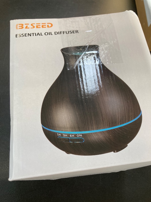 Photo 1 of BZseed Aromatherapy Essential Oil Diffuser, 550ml Ultrasonic Fragrant Oil Large Room Humidifier, Diffusers for Home with Timer and Waterless Auto-Off, 7 Color LED Lights,Cool Mist Humidifiers