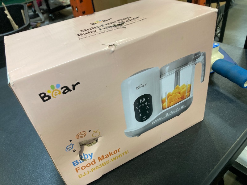 Photo 1 of BEAR 2024 Baby Food Maker | One Step Baby Food Processor Steamer Puree Blender | Auto Cooking & Grinding | Baby Food Puree Maker with Self Cleans | Touch Screen Control, White