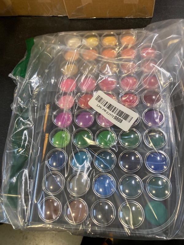 Photo 1 of GETHPEN Watercolor Paint,48 Colors Washable Watercolor Paint Set With Brush, Refillable Water Brush Pen, Palette, and Water-Washable Paints for Kids, Adults and Artists.
