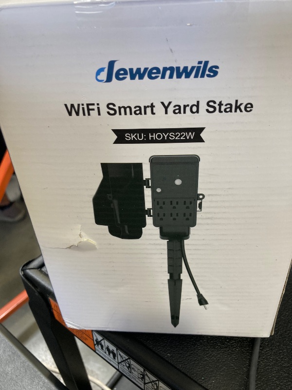 Photo 1 of DEWENWILS WiFi Smart Yard Stake Plug with 6 Outlets, Voice Control, Waterproof Power Stake Timer with 6Ft Cord, Alexa&Google Assistant Compatible, 1875W/15A, Timer for Lights, Yard, Garden