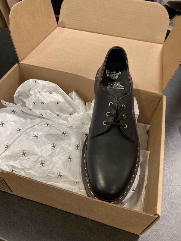 Photo 1 of Dr. Martens Unisex Vegan 1461 Oxford Shoe, Black Felix Rub Off, 13 Women/12 Men