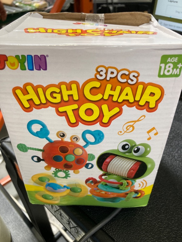 Photo 1 of JOYIN Musical Baby Toys - Suction Cups High Chair Toys - Spinner Teether - Keep Infant Teether from Falling - Montessori Sensory Present for Toddlers - Birthday Gifts for Baby 18 Months