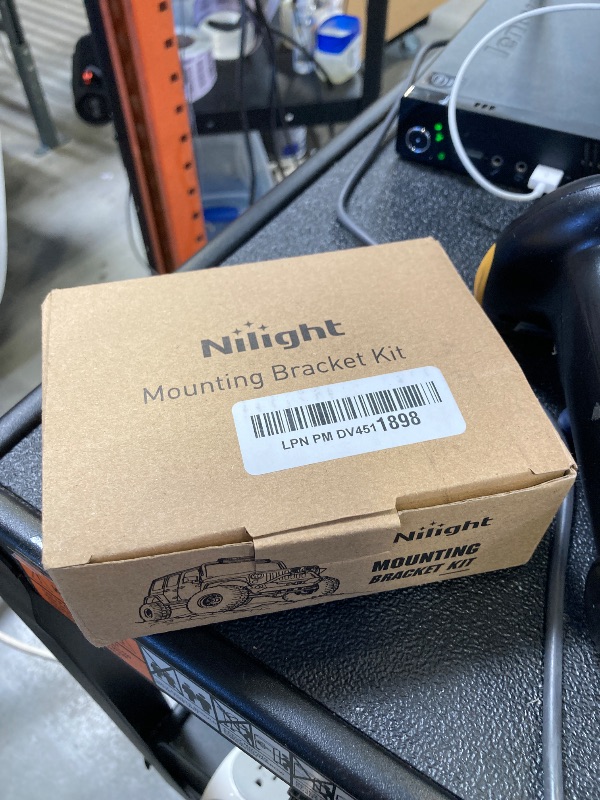 Photo 1 of Nilight - 90028D 4PCS LED Light Bar Horizontal Bar Clamp Mounting Kit Fit on 0.75" 1" 1.25" Bull Bars Roof Racks Roll Cages for ATV UTV and Trucks, 2 Years Warranty,Black