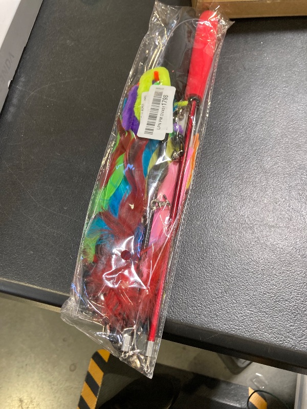 Photo 1 of MeoHui Interactive Cat Toys - Retractable Wand Toy and Feather Toys Refills for Indoor Cats to Chase and Exercise