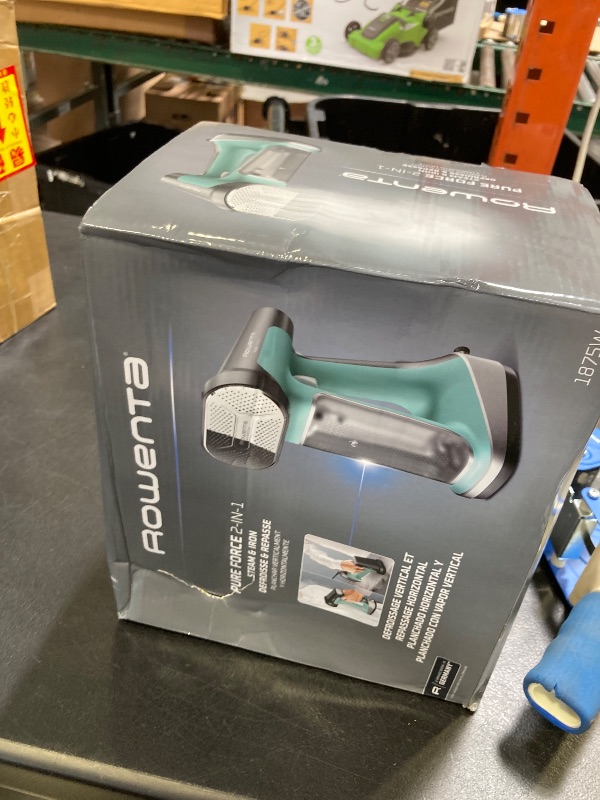 Photo 1 of Rowenta Handheld Steamer for Clothes, Pure Force 2in1 Steamer & Iron, 1875W, Vertical/Horizonal Steaming & Ironing, Lightweight, Auto-off, XL power, 1875 Watts, DR8822