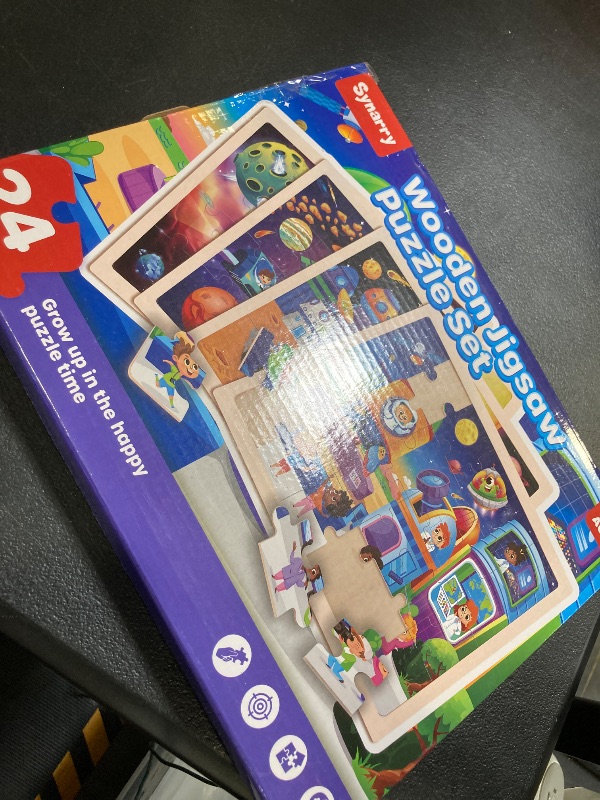 Photo 1 of SYNARRY Large Space Planets Solar System Wooden Puzzles for Kids Gift Box(12.2*9.4 in) - FSC Certified, Puzzles for Toddlers 3-5, Puzzles for Kids Ages 4-6, Wood Toys Gifts for 3 4 5 Year Old Boy Girl