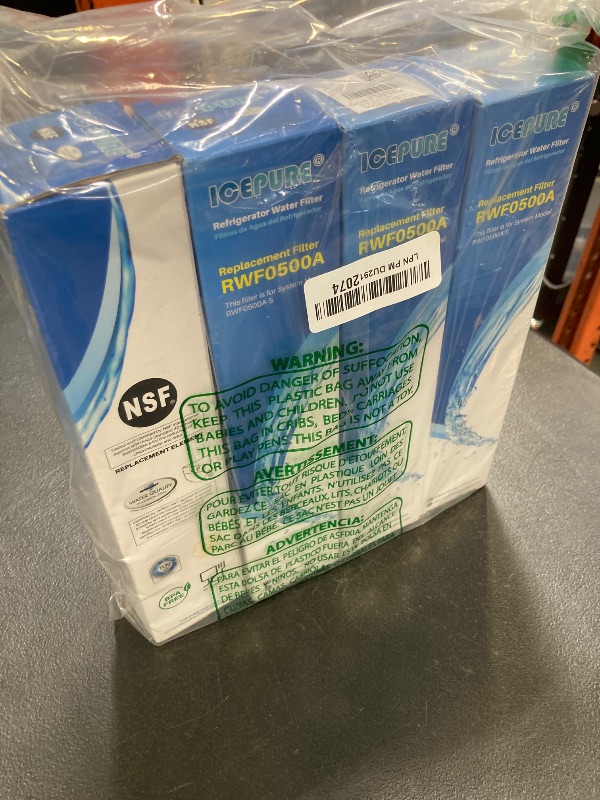 Photo 1 of ICEPURE 4396508 Refrigerator Water Filter Compatible with Whirlpool 4396508, 4396510, edr5rxd1, filter 5, 4392857, NL240V, WFL400, 9010 filter, wf285, 4396547, RWF0500A 4 PACK