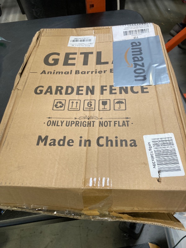 Photo 1 of Getlay Decorative Garden Fence 24 Pack Black,24 Ft (L) X 24 in (H) Animal Barrier Fences for Small Dog, Garden Fencing Border, Arched Rustproof Metal Fence Outdoor Flower Bed Landscape Decor